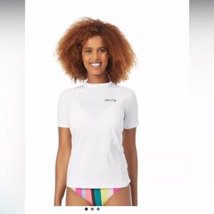 Hurley UPF 50+ Pull Over short Sleeve Rash Guard XL NWOT